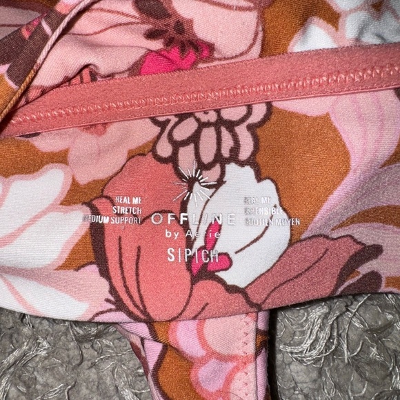 Aerie Pink Floral Sports Bra! - Picture 5 of 5